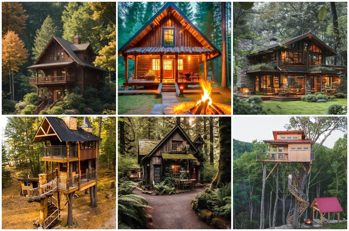 Descubre la magia de las casas rústicas en el bosque: tu refugio natural.